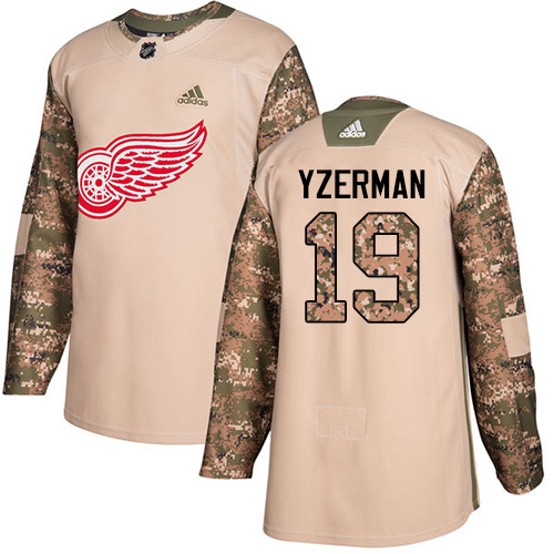 Detroit Red Wings #19 Steve Yzerman Camo Authentic 2017 Veterans Day Stitched Jersey Men's cheap jerseys for sale - CheapJerseys.Shop