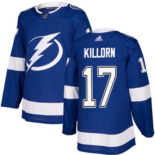 Tampa Bay Lightning #17 Alex Killorn Blue Home Authentic Stitched Jersey Men's cheap jerseys for sale - CheapJerseys.Shop