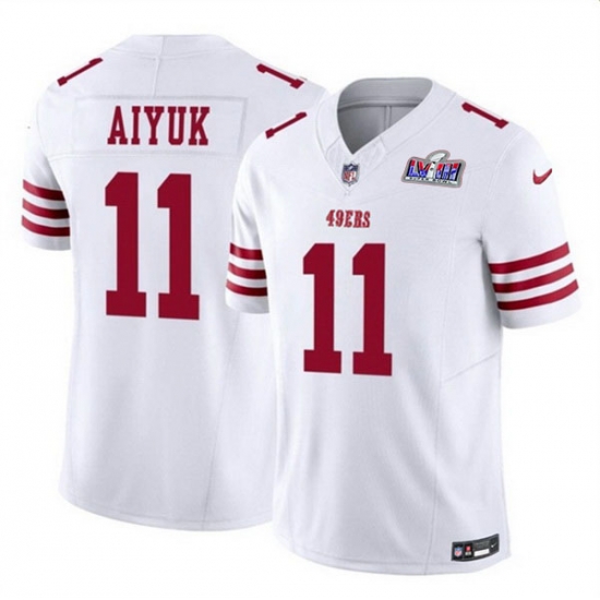 Youth San Francisco 49ers 11 Brandon Aiyuk White 2023 F U S E Vapor Limited Stitched 2024 Super Bowl LVIII Jersey cheap jerseys for sale - CheapJerseys.Shop