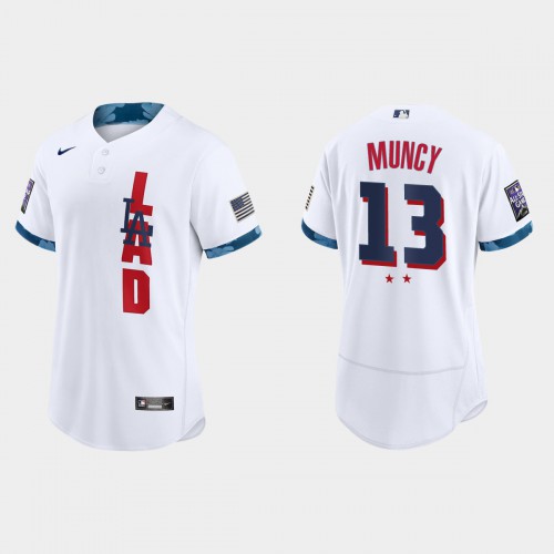 Los Angeles Los Angeles Dodgers #13 Max Muncy 2021 All Star Game Authentic White Jersey Men's cheap jerseys for sale - CheapJerseys.Shop