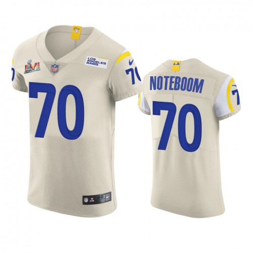 Los Angeles Los Angeles Rams #70 Joseph Noteboom Men's Super Bowl LVI Patch Vapor Elite Player Jersey - Bone Men's cheap jerseys for sale - CheapJerseys.Shop