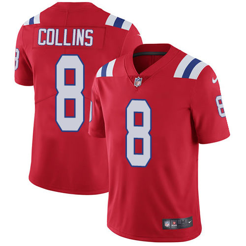 New England Patriots #8 Jamie Collins Sr Red Alternate Men's Stitched Vapor Untouchable Limited Jersey Men's cheap jerseys for sale - CheapJerseys.Shop