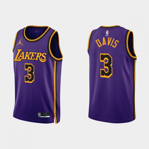 Los Angeles Los Angeles Lakers #3 Anthony Davis Purple Mens 2022-23 Statement Edition Jersey Mens cheap jerseys for sale - CheapJerseys.Shop
