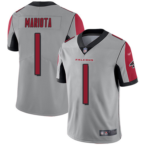 Falcons #1 Marcus Mariota Silver Men's Stitched Limited Inverted Legend Jersey cheap jerseys for sale - CheapJerseys.Shop