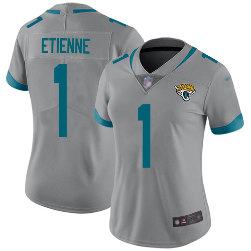 Jaguars #1 Travis Etienne Silver Women's Stitched Limited Inverted Legend Jersey cheap jerseys for sale - CheapJerseys.Shop