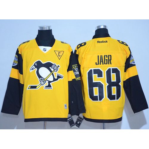 Pittsburgh Penguins #68 Jaromir Jagr Gold 2017 Stadium Series Stitched Jersey Men's cheap jerseys for sale - CheapJerseys.Shop
