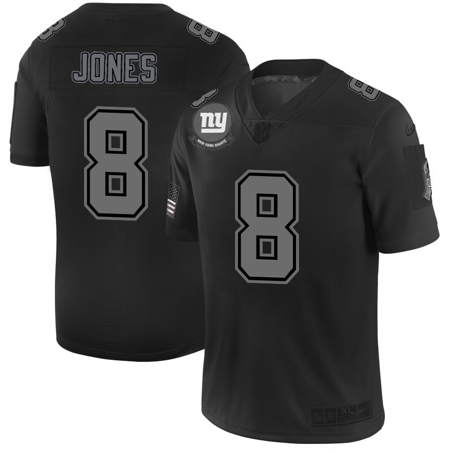 New York Giants #8 Daniel Jones Men's Black 2019 Salute To Service Limited Stitched Jersey cheap jerseys for sale - CheapJerseys.Shop