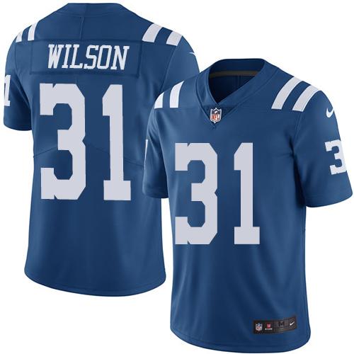 Indianapolis Colts #31 Quincy Wilson Royal Blue Men's Stitched Limited Rush Jersey Men's cheap jerseys for sale - CheapJerseys.Shop