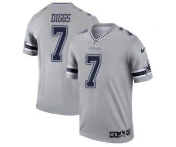 Men's Womens Youth Kids Dallas Cowboys #7 Trevon Diggs Gray Stitched Limited Inverted Legend Jersey cheap jerseys for sale - CheapJerseys.Shop