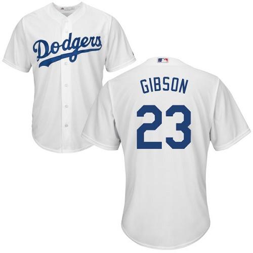 Los Angeles Dodgers #23 Kirk Gibson White Cool Base Stitched Youth Jersey Youth cheap jerseys for sale - CheapJerseys.Shop