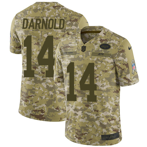 New York Jets #14 Sam Darnold Camo Men's Stitched Limited 2018 Salute To Service Jersey Men's cheap jerseys for sale - CheapJerseys.Shop
