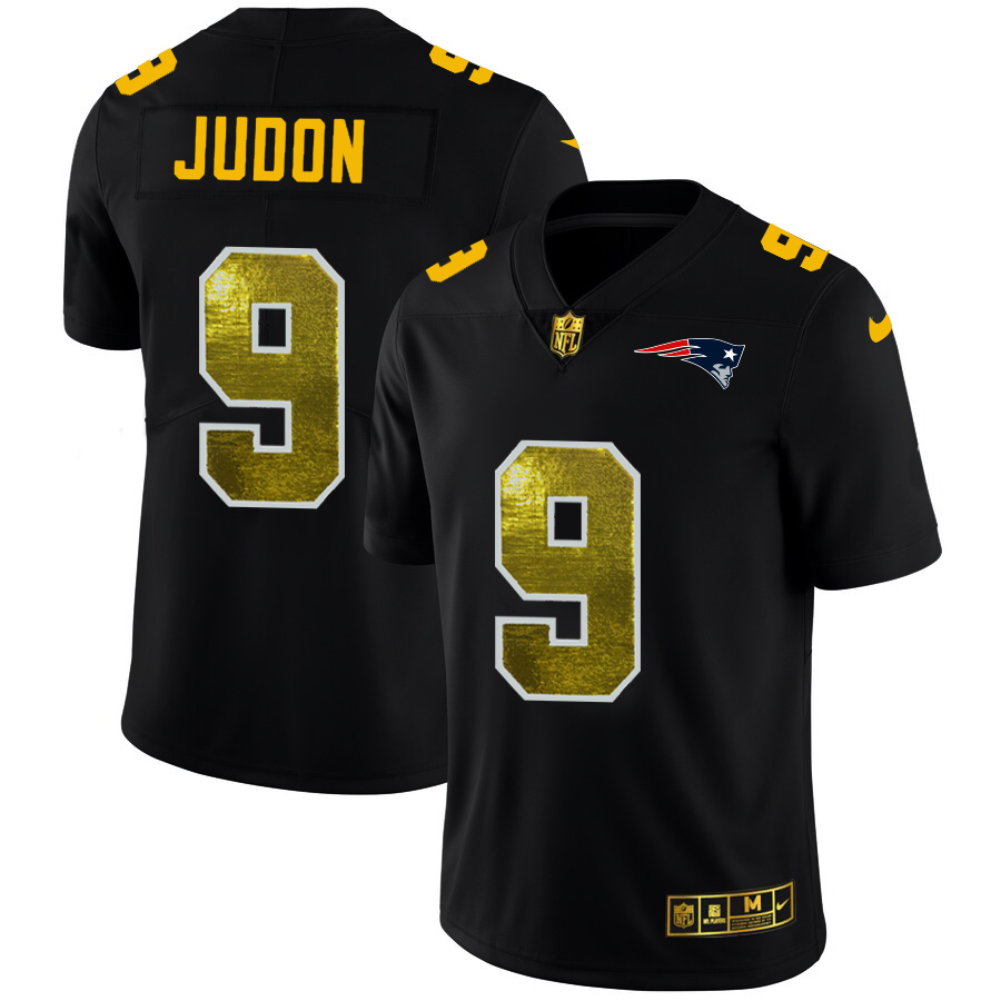 New England Patriots #9 Matt Judon Men's Black Golden Sequin Vapor Limited Jersey cheap jerseys for sale - CheapJerseys.Shop