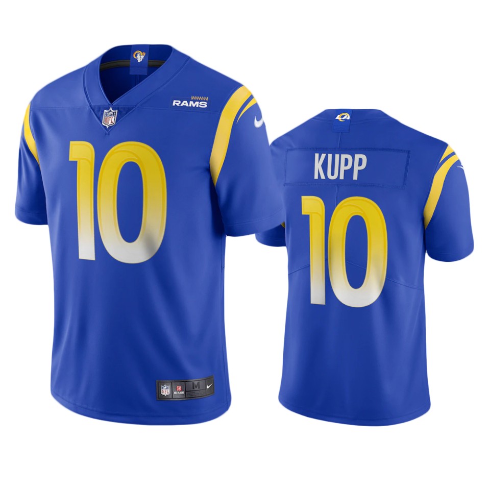 Los Angeles Rams #10 Cooper Kupp Men's Vapor Limited Jersey - Royal cheap jerseys for sale - CheapJerseys.Shop
