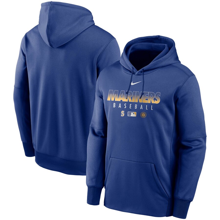 Men's Seattle Mariners Royal Authentic Collection Therma Performance Pullover Hoodie cheap jerseys for sale - CheapJerseys.Shop