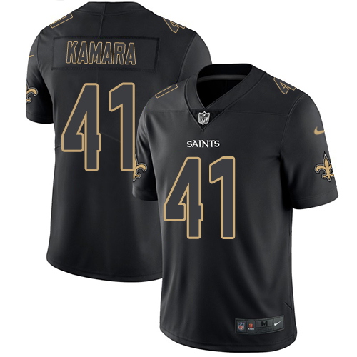 Saints #41 Alvin Kamara Black Men's Stitched Limited Rush Impact Jersey cheap jerseys for sale - CheapJerseys.Shop