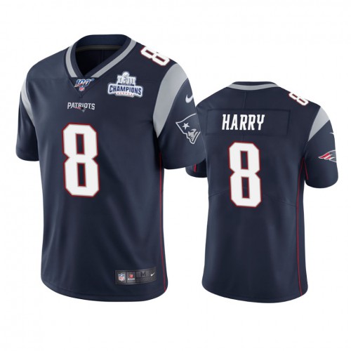 New England New England Patriots #8 N'Keal Harry Navy Super Bowl LIII Champions Vapor Limited Jersey Men's cheap jerseys for sale - CheapJerseys.Shop