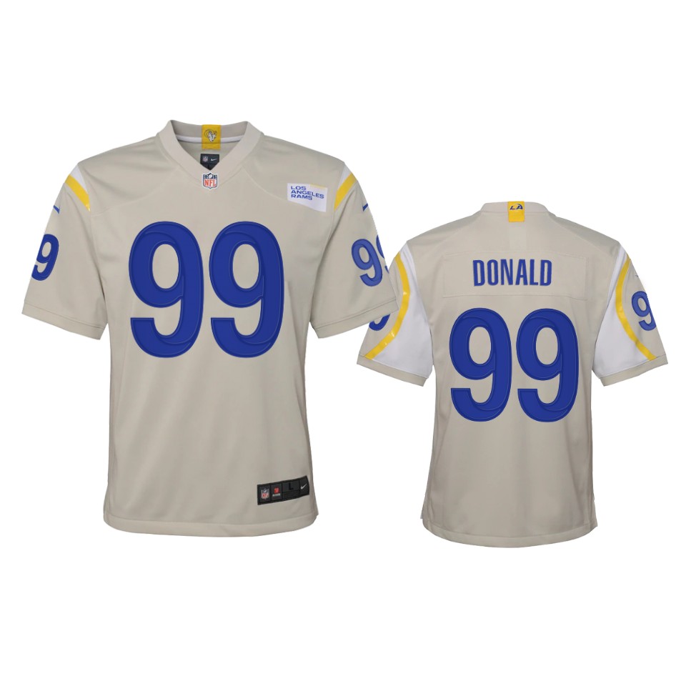 Los Angeles Rams #99 Aaron Donald Youth Game Jersey - Bone cheap jerseys for sale - CheapJerseys.Shop