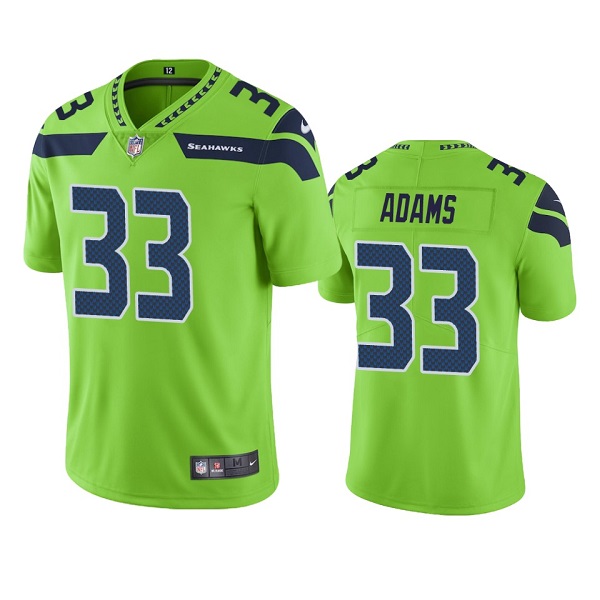Seattle Seahawks #33 Jamal Adams Men's Green Color Rush Limited Stitched Jersey cheap jerseys for sale - CheapJerseys.Shop