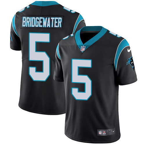 Carolina Panthers #5 Teddy Bridgewater Black Team Color Youth Stitched Vapor Untouchable Limited Jersey Youth cheap jerseys for sale - CheapJerseys.Shop
