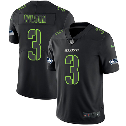 Seattle Seahawks #3 Russell Wilson Black Men's Stitched Limited Rush Impact Jersey Men's cheap jerseys for sale - CheapJerseys.Shop