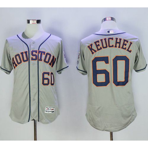 Houston Astros #60 Dallas Keuchel Grey Flexbase Authentic Collection Stitched Jersey Men's cheap jerseys for sale - CheapJerseys.Shop
