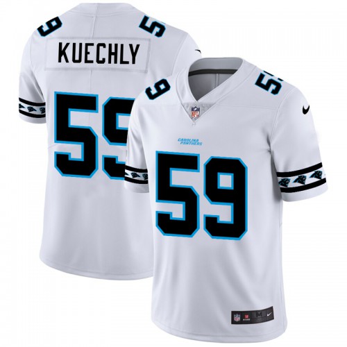 Carolina Carolina Panthers #59 Luke Kuechly White Team Logo Vapor Limited Jersey Men's cheap jerseys for sale - CheapJerseys.Shop