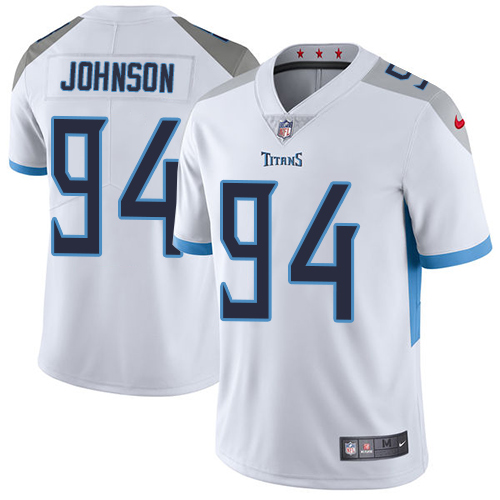 Tennessee Titans #94 Austin Johnson White Men's Stitched Vapor Untouchable Limited Jersey Men's cheap jerseys for sale - CheapJerseys.Shop