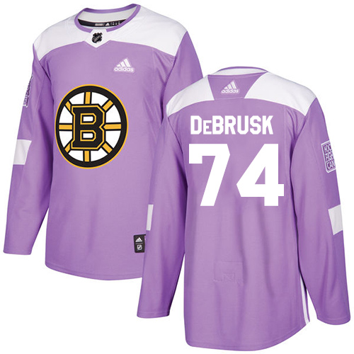 Boston Bruins #74 Jake DeBrusk Purple Authentic Fights Cancer Stitched Jersey Men's cheap jerseys for sale - CheapJerseys.Shop