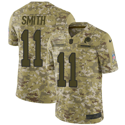 Washington Commanders #11 Alex Smith Camo Men's Stitched Limited 2018 Salute To Service Jersey Men's cheap jerseys for sale - CheapJerseys.Shop