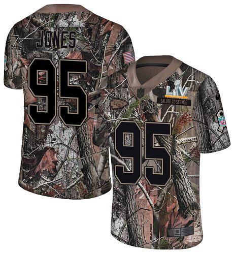 Chiefs #95 Chris Jones Camo Men's Super Bowl LV Bound Stitched Limited Rush Realtree Jersey cheap jerseys for sale - CheapJerseys.Shop