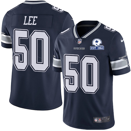 Dallas Cowboys #50 Sean Lee Navy Blue Team Color Men's Stitched With Established In 1960 Patch Vapor Untouchable Limited Jersey Men's cheap jerseys for sale - CheapJerseys.Shop