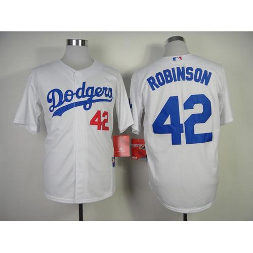 Los Angeles Dodgers #42 Jackie Robinson White Cool Base Stitched Jersey Men's cheap jerseys for sale - CheapJerseys.Shop