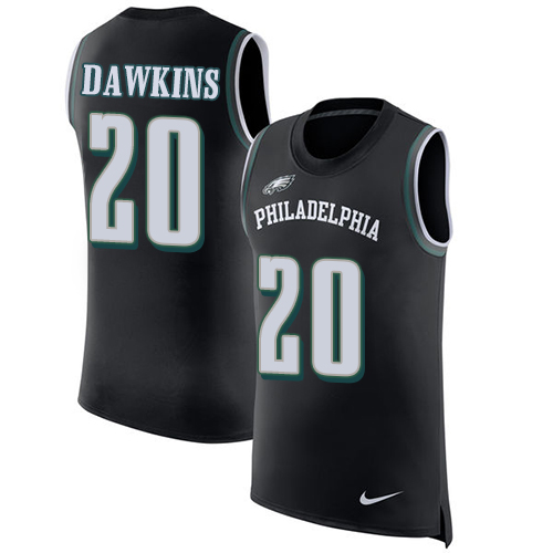 Eagles #20 Brian Dawkins Black Alternate Men's Stitched Limited Rush Tank Top Jersey cheap jerseys for sale - CheapJerseys.Shop