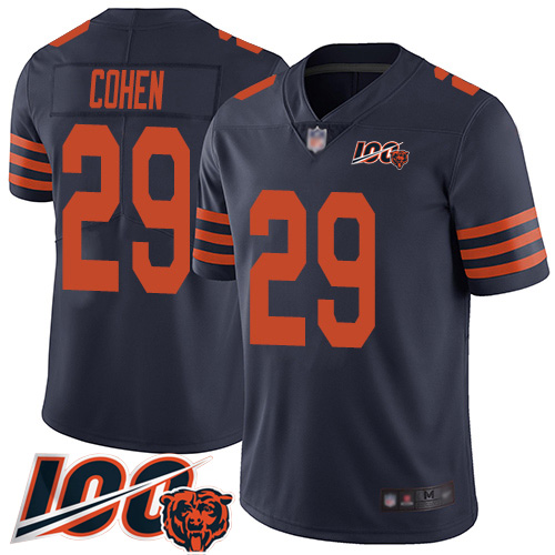 Bears #29 Tarik Cohen Navy Blue Alternate Youth Stitched 100th Season Vapor Limited Jersey cheap jerseys for sale - CheapJerseys.Shop