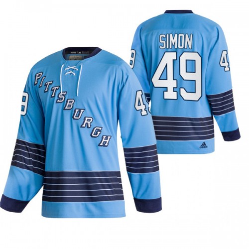 Pittsburgh Pittsburgh Penguins #49 Dominik Simon Men's Light Blue Team Classics Authentic Jersey Men's cheap jerseys for sale - CheapJerseys.Shop