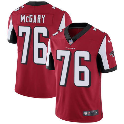 Atlanta Falcons #76 Kaleb McGary Red Team Color Men's Stitched Vapor Untouchable Limited Jersey Men's cheap jerseys for sale - CheapJerseys.Shop