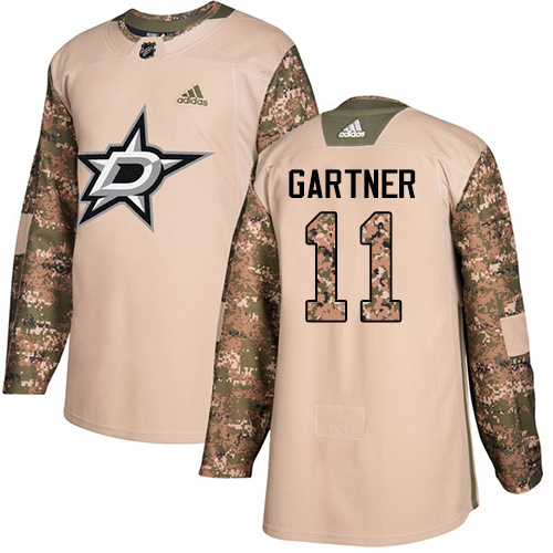 Dallas Stars #11 Mike Gartner Camo Authentic 2017 Veterans Day Stitched Jersey Men's cheap jerseys for sale - CheapJerseys.Shop