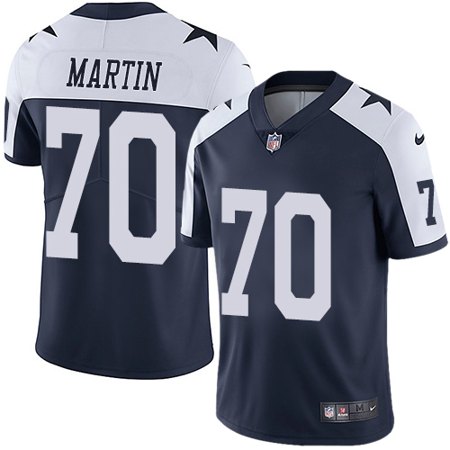 Dallas Cowboys #70 Zack Martin Navy Blue Thanksgiving Men's Stitched Vapor Untouchable Limited Throwback Jersey Men's cheap jerseys for sale - CheapJerseys.Shop