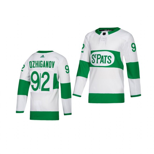 Maple Toronto Maple Leafs #92 Igor Ozhiganov White 2019 St. Patrick's Day Authentic Player Stitched Youth Jersey Youth cheap jerseys for sale - CheapJerseys.Shop