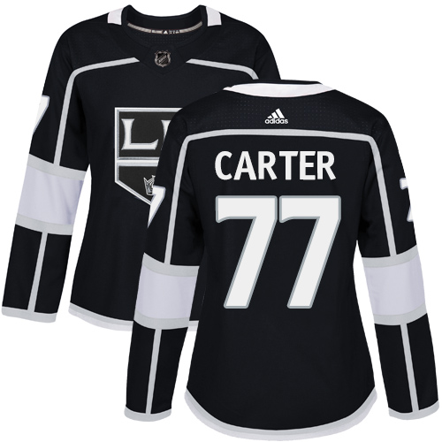 Los Angeles Kings #77 Jeff Carter Black Home Authentic Women's Stitched Jersey Womens cheap jerseys for sale - CheapJerseys.Shop