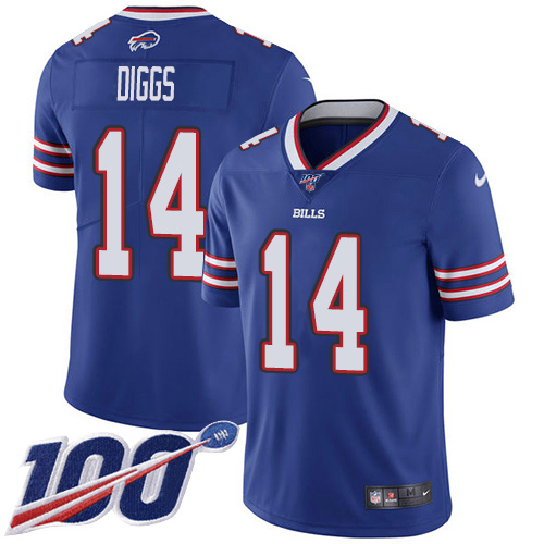 Bills #14 Stefon Diggs Royal Blue Team Color Men's Stitched 100th Season Vapor Untouchable Limited Jersey cheap jerseys for sale - CheapJerseys.Shop