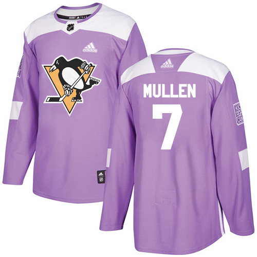 Pittsburgh Penguins #7 Joe Mullen Purple Authentic Fights Cancer Stitched Jersey Men's cheap jerseys for sale - CheapJerseys.Shop