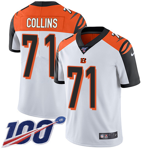 Bengals #71 La'el Collins White Youth Stitched 100th Season Vapor Untouchable Limited Jersey cheap jerseys for sale - CheapJerseys.Shop