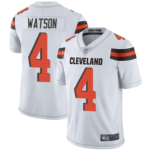 Browns #4 Deshaun Watson White Men's Stitched Vapor Untouchable Limited Jersey cheap jerseys for sale - CheapJerseys.Shop