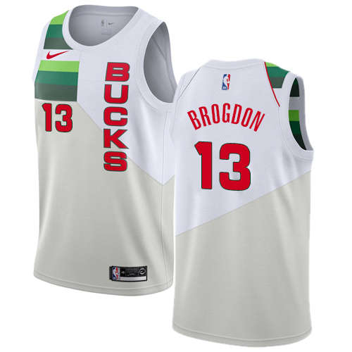 Milwaukee Bucks #13 Malcolm Brogdon White Swingman Earned Edition Jersey Mens cheap jerseys for sale - CheapJerseys.Shop