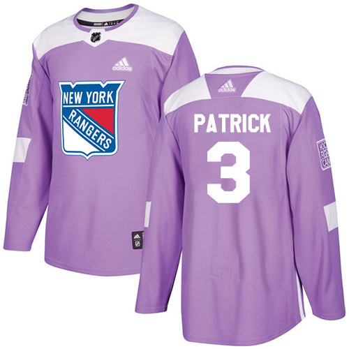 New York Rangers #3 James Patrick Purple Authentic Fights Cancer Stitched Jersey Men's cheap jerseys for sale - CheapJerseys.Shop