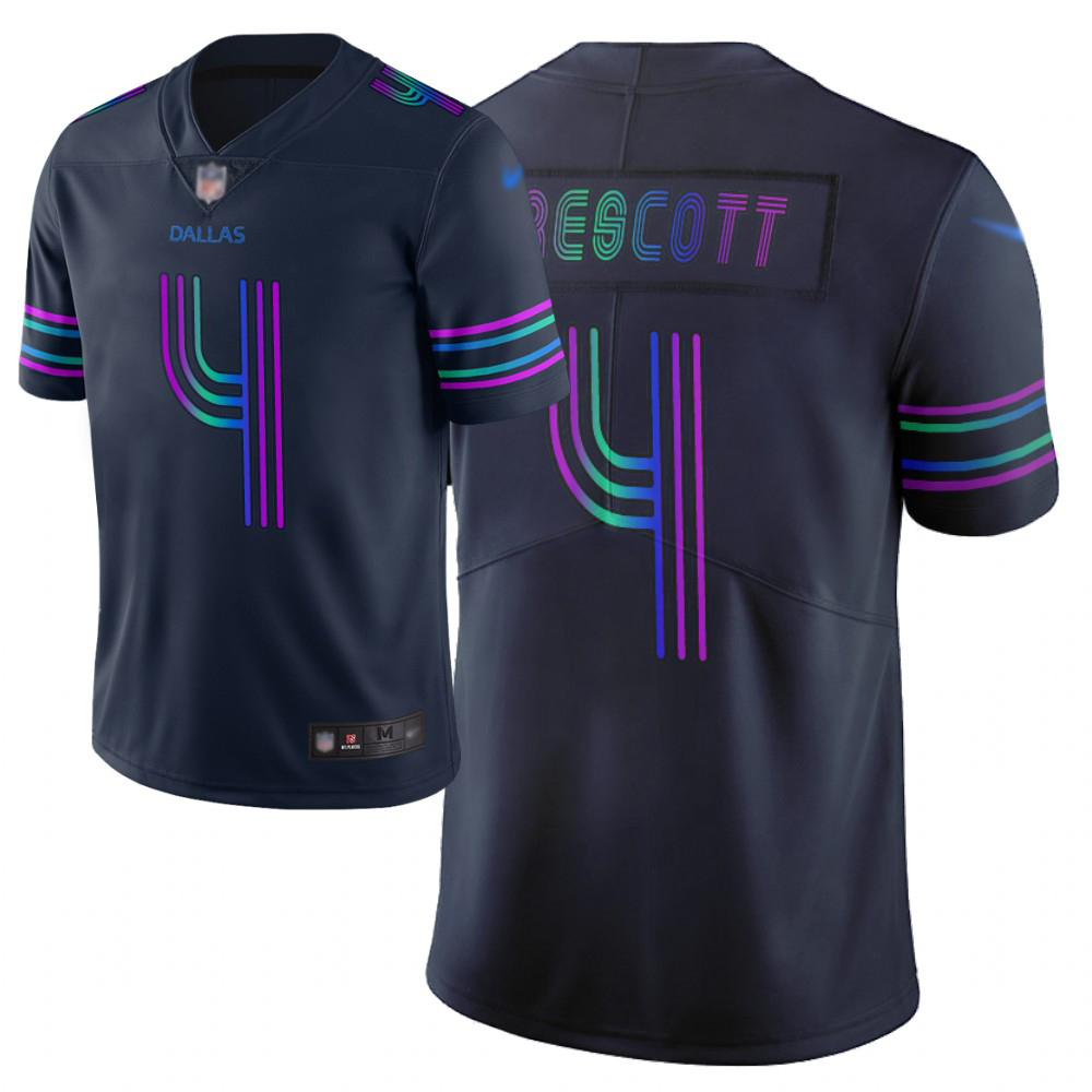 Cowboys #4 Dak Prescott Navy Men's Stitched Limited City Edition Jersey cheap jerseys for sale - CheapJerseys.Shop
