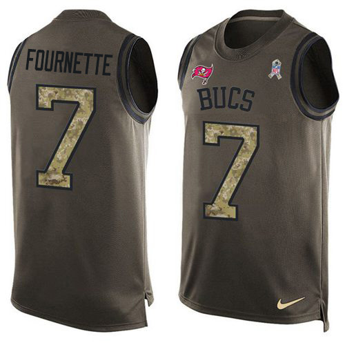 Tampa Bay Buccaneers #7 Leonard Fournette Green Men's Stitched Limited Salute To Service Tank Top Jersey cheap jerseys for sale - CheapJerseys.Shop
