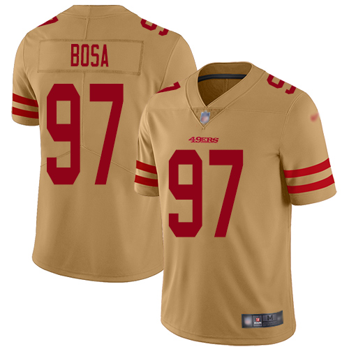 49ers #97 Nick Bosa Gold Men's Stitched Limited Inverted Legend Jersey cheap jerseys for sale - CheapJerseys.Shop