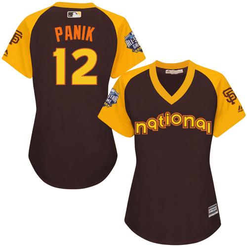 San Francisco Giants #12 Joe Panik Brown 2016 All-Star National League Women's Stitched Jersey Womens cheap jerseys for sale - CheapJerseys.Shop